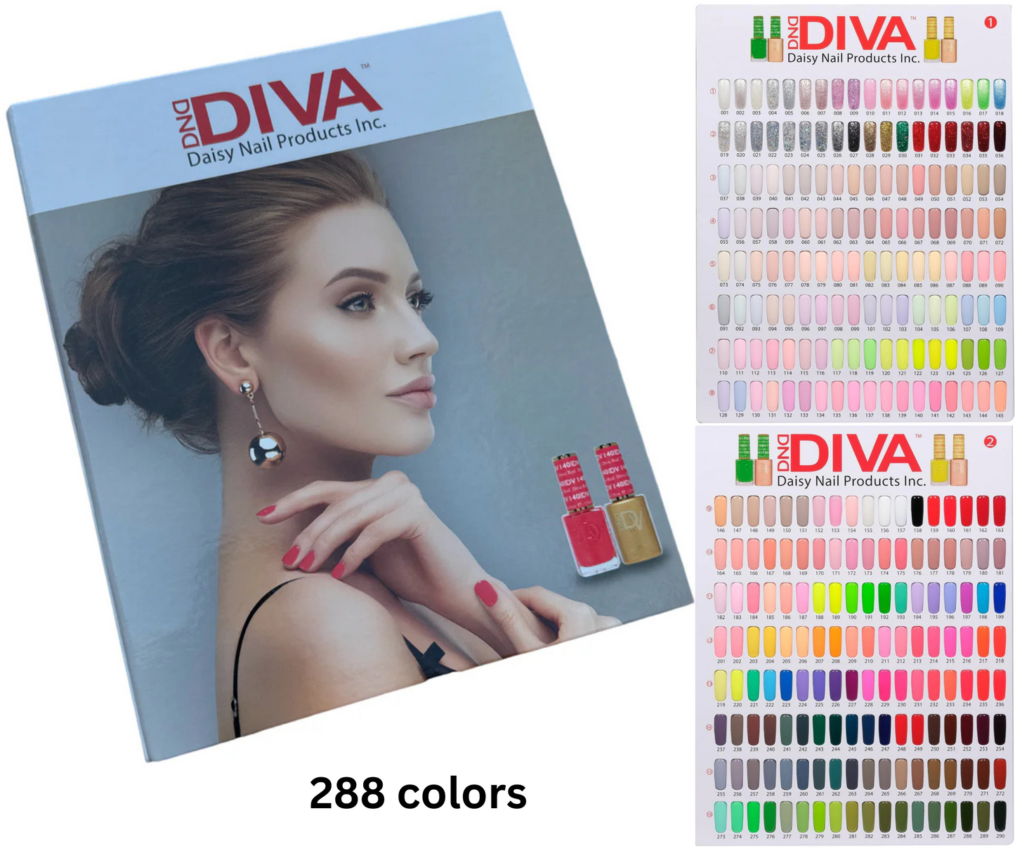 Diva Fullset 288 colors. Free 2 books. Free 2 Lamps