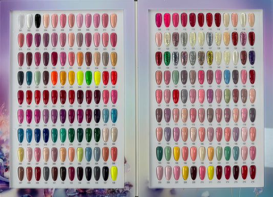 Billionaire Gel 4in1 (Fullset 216 colors). Free 1 Book, 1 Chart and 1 Lamp