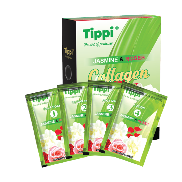 Tippi Pedi Kit 4 Steps- JASMINE & ROSE (50pcs/case)