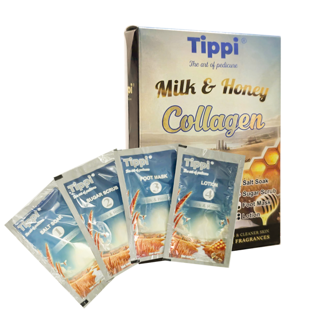 Tippi Pedi Kit 4 Steps- MILK HONEY (50pcs/case)
