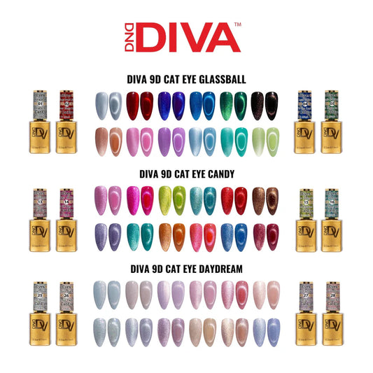 Diva 9D Cat Eye (Gel only). Free 1 Sample and Magnet
