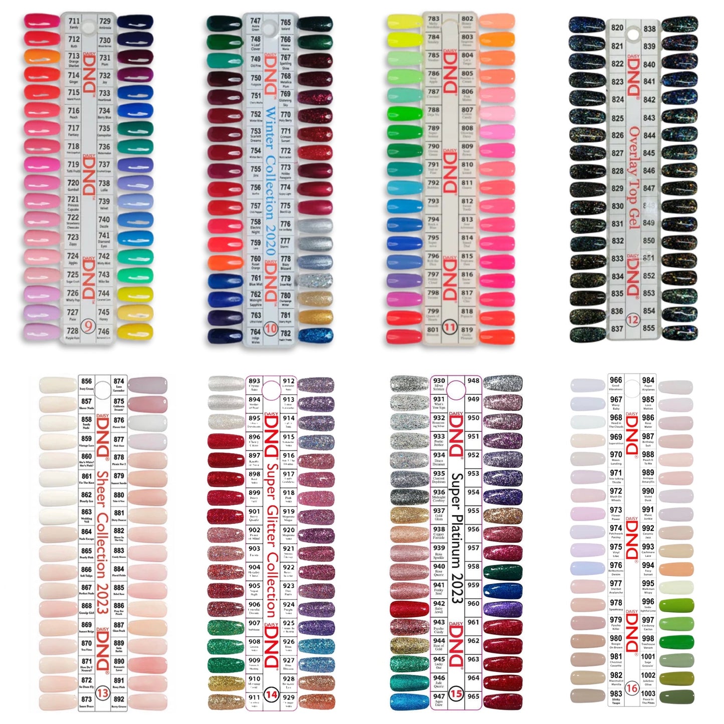 DND Gel Duo Fullset 595 Colors. Free 2 Sample
