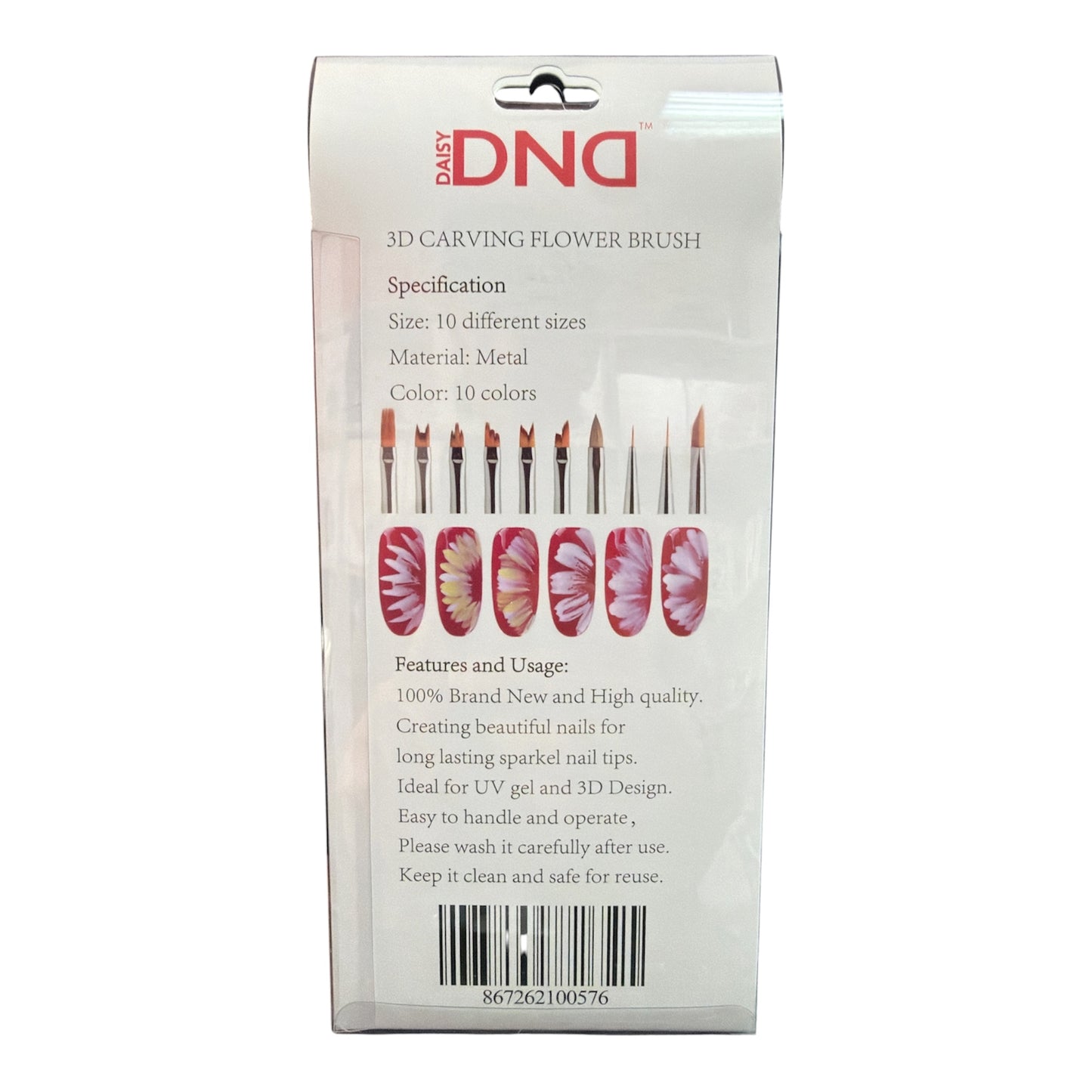 DND Carving Flower Brush (10pcs/set)