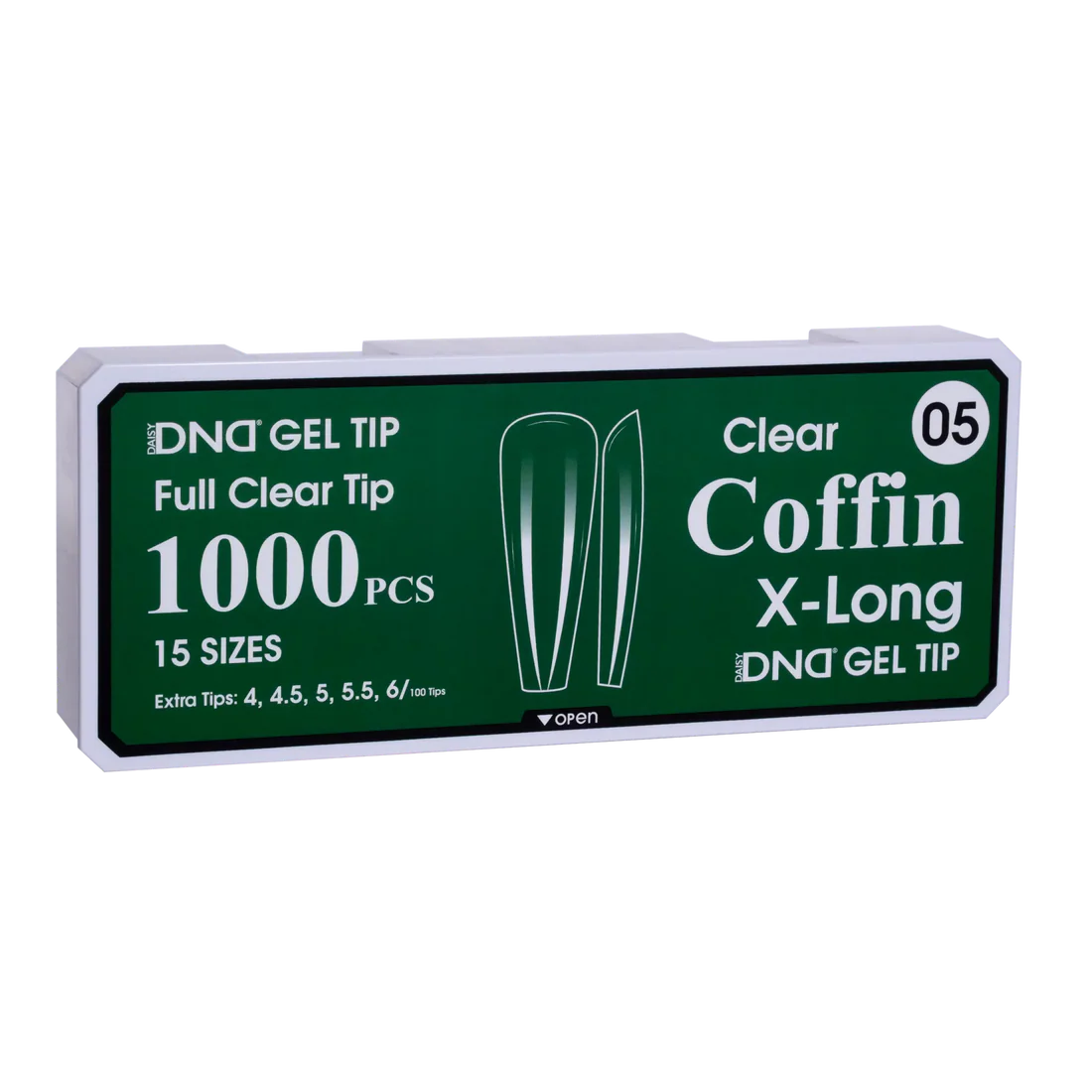 DND Soft Gel Tips- COFFIN