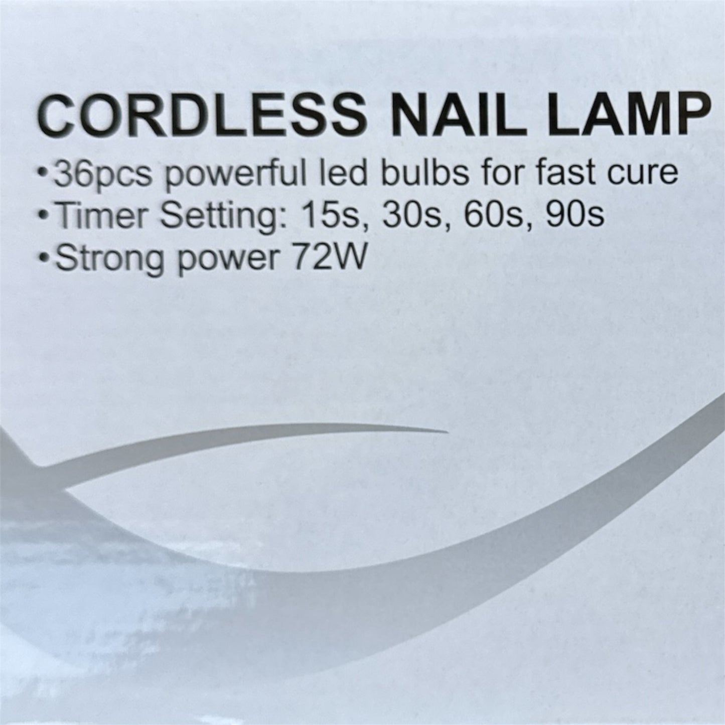 72W Cordless Nail Lamp