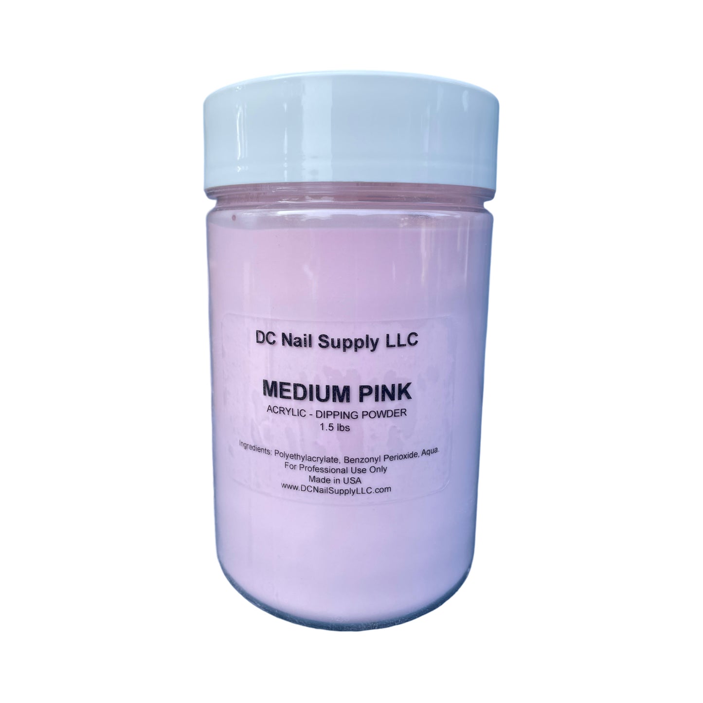 Medium Pink 1.5lbs (Acrylic and Dipping)