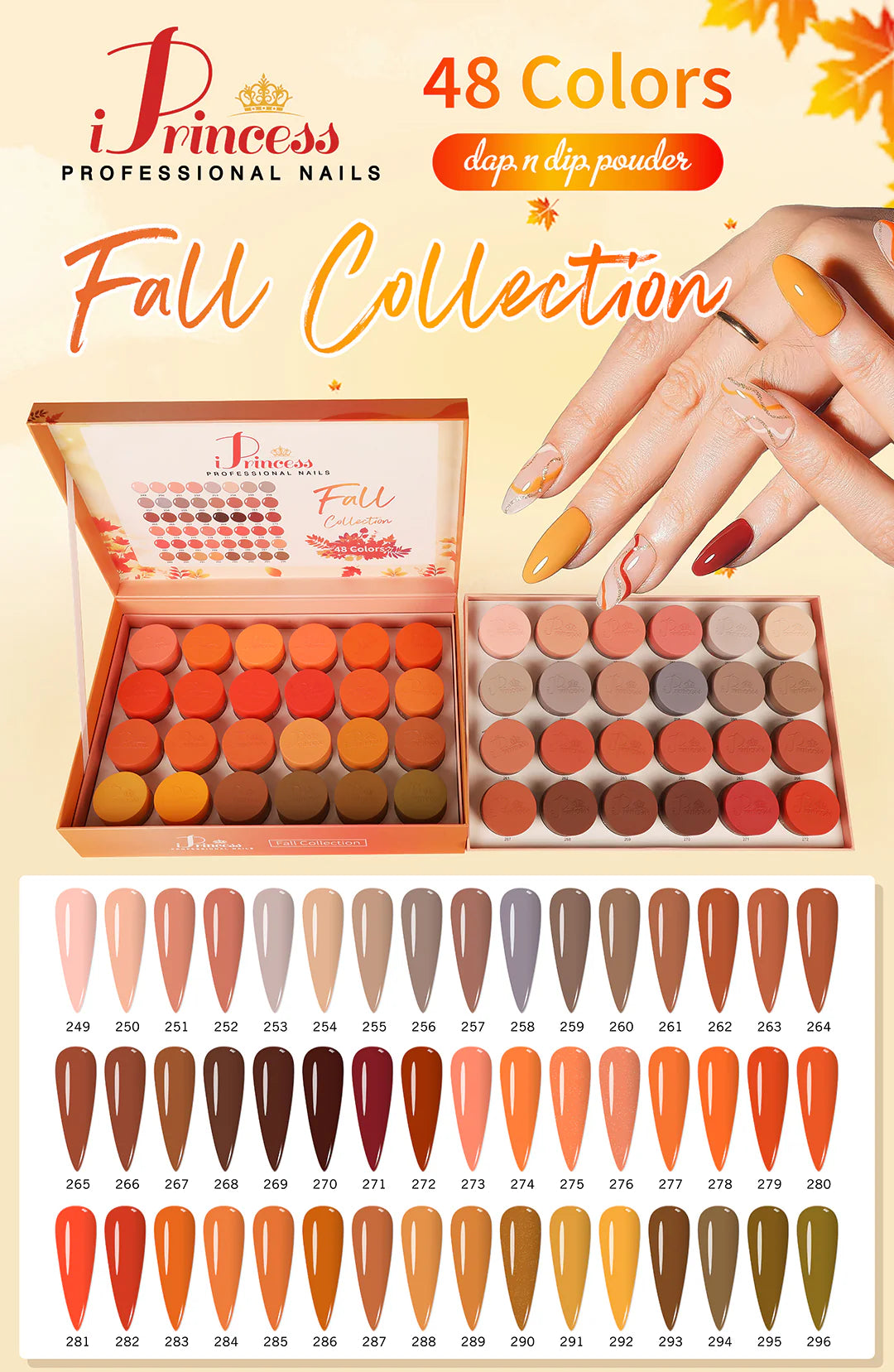 iPrincess Fall Collection (48 Colors). Free 1 color book