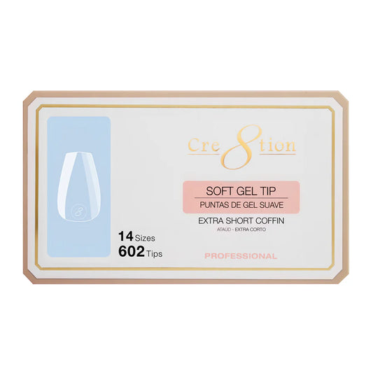Cre8tion Soft Gel Tip- COFFIN