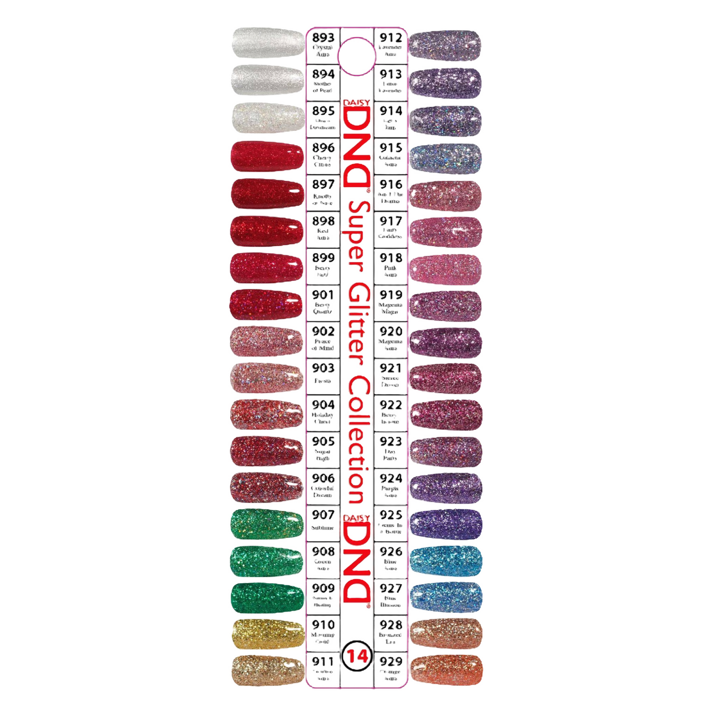 DND Duo (Gel & Lacquer) Collection 14 SUPER GLITTER