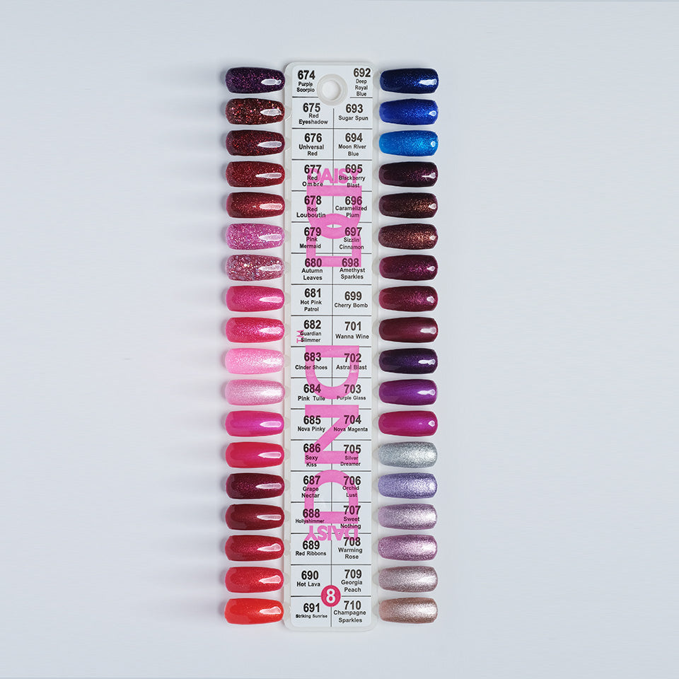 DND Fullset Gel and Lacquer (595 colors; $5.00/color). Free 2 samples chart