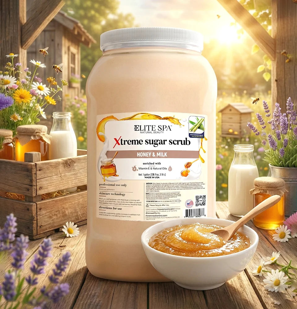 Sugar Scrub- Milk Honey 1 gallon