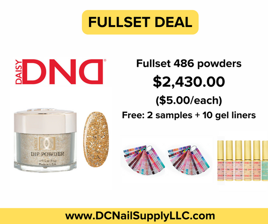 DND Fullset Powder (486 colors, $5.00/pc).