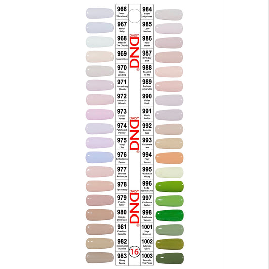 DND Collection 16- FALL 2023 (Gel & Lacquer). Free 2 sample chart