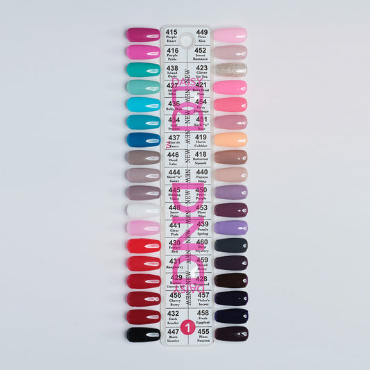 DND Fullset Gel and Lacquer (595 colors; $4.80/color)