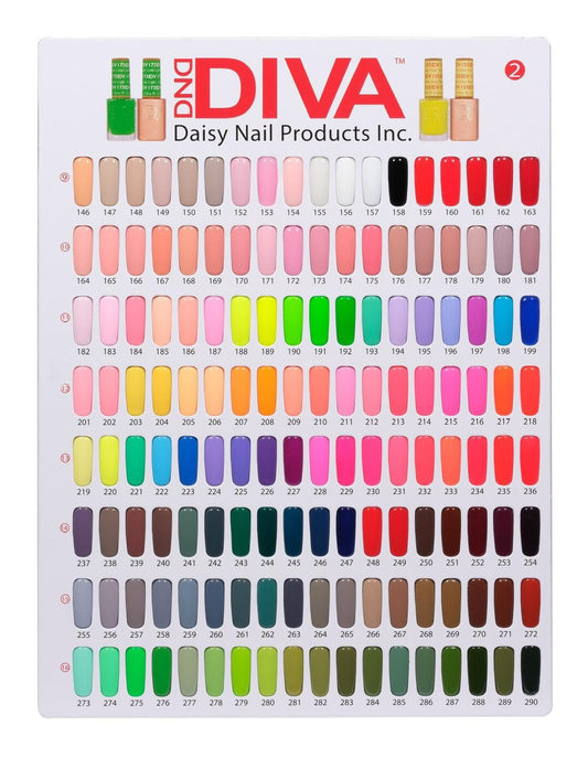Diva by DND Fullset Gel& Lacquer ($5.00 each; 288 colors). Free 1 booklet.