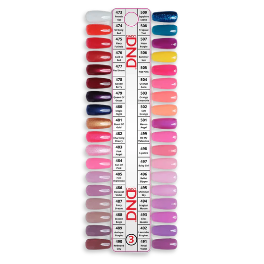 DND Fullset 595 Colors. Free 3 Sample
