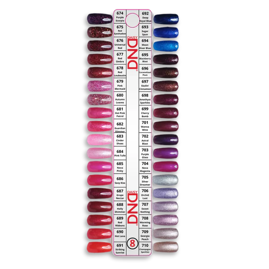 DND Fullset 595 Colors. Free 3 Sample