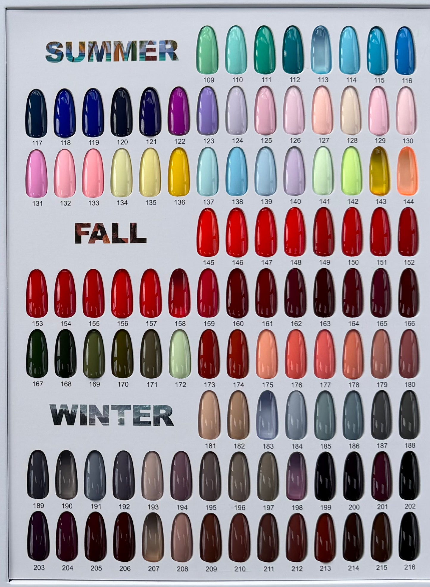 Allure Premium Gel Collection 216 Colors (Gel Only). Free 1 color book