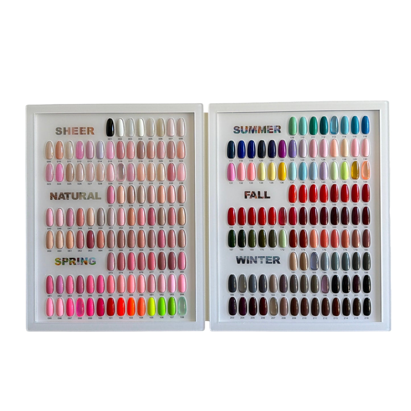 Allure Premium Power 216 Colors. Free 1 Color Chart