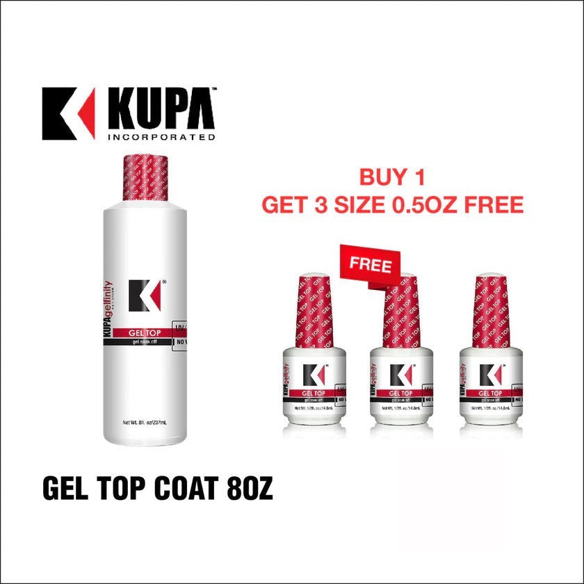 Kupa Gel Topcoat 8oz. Buy 1 Free 3