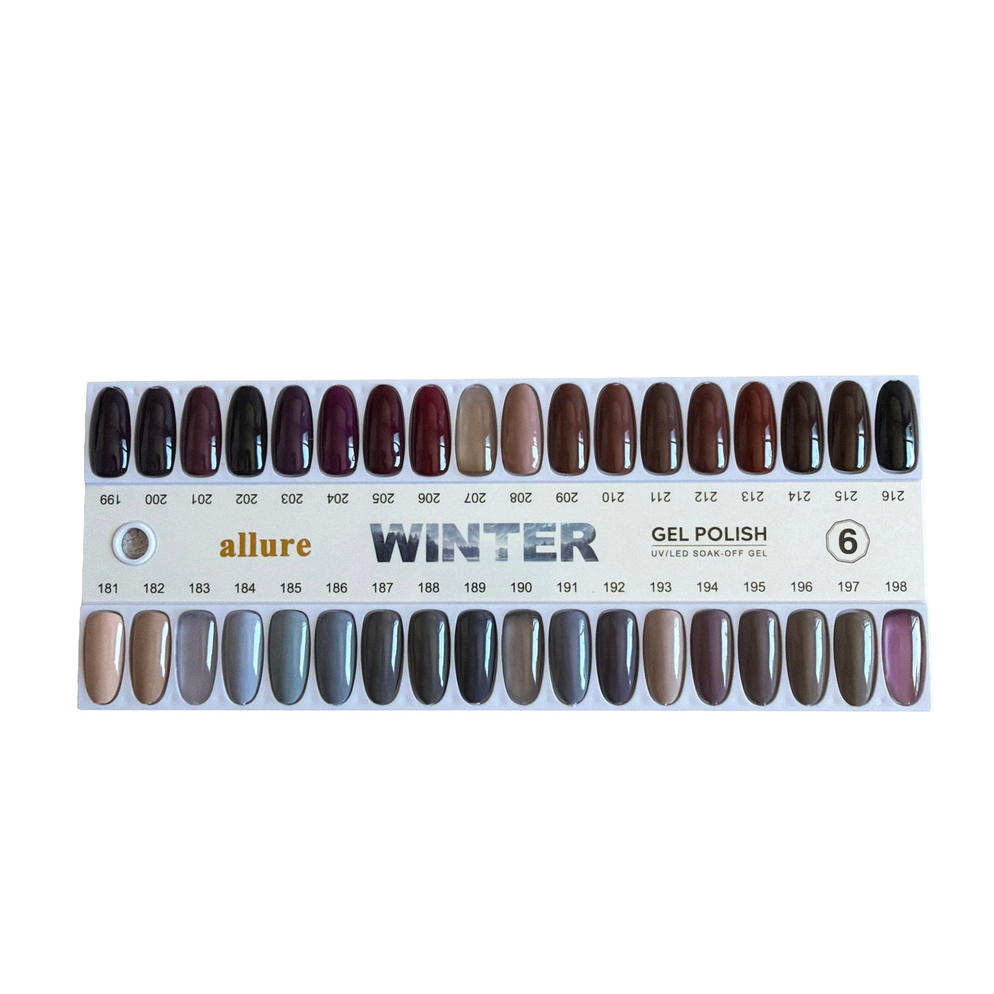 Allure Premium Power 216 Colors. Free 1 Color Chart