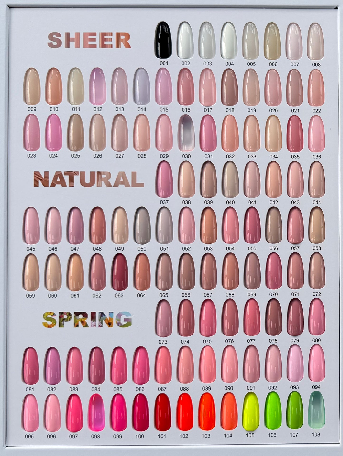 Allure Premium Gel Collection 216 Colors (Gel Only). Free 1 color book