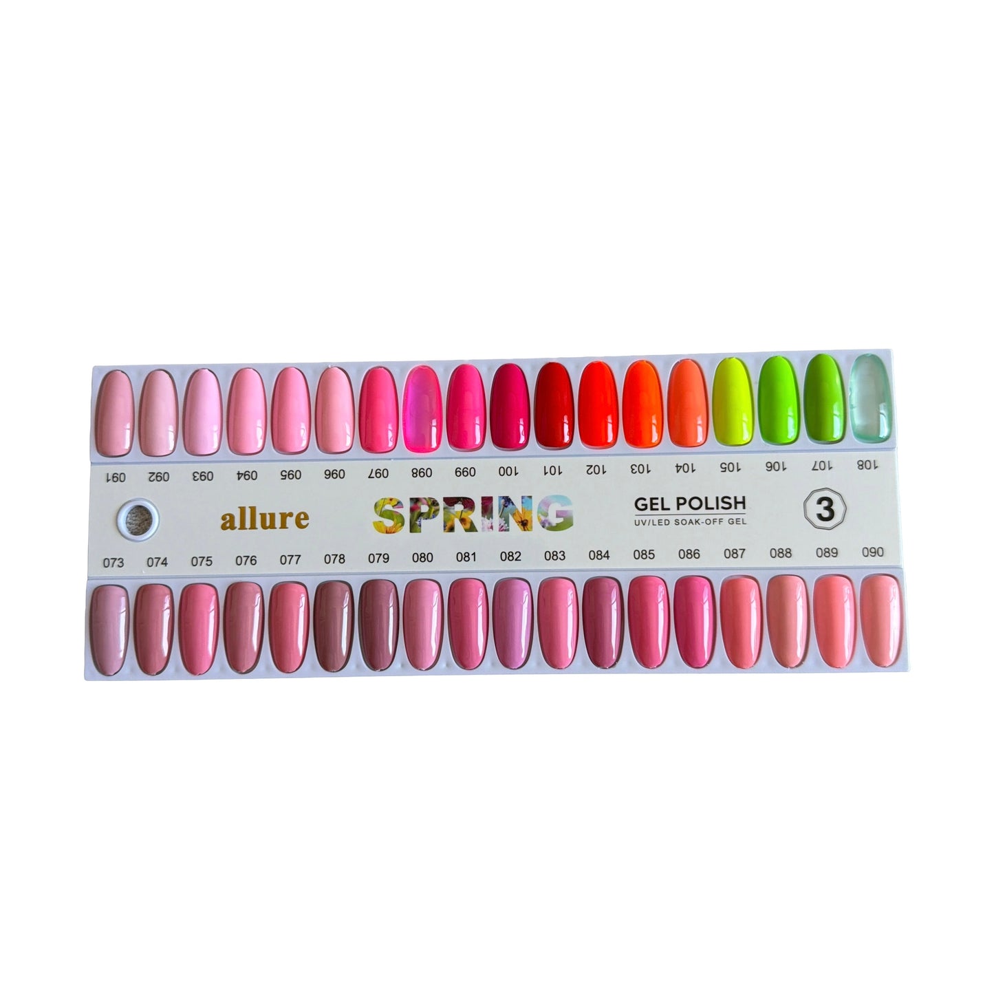 Allure Premium Power 216 Colors. Free 1 Color Chart