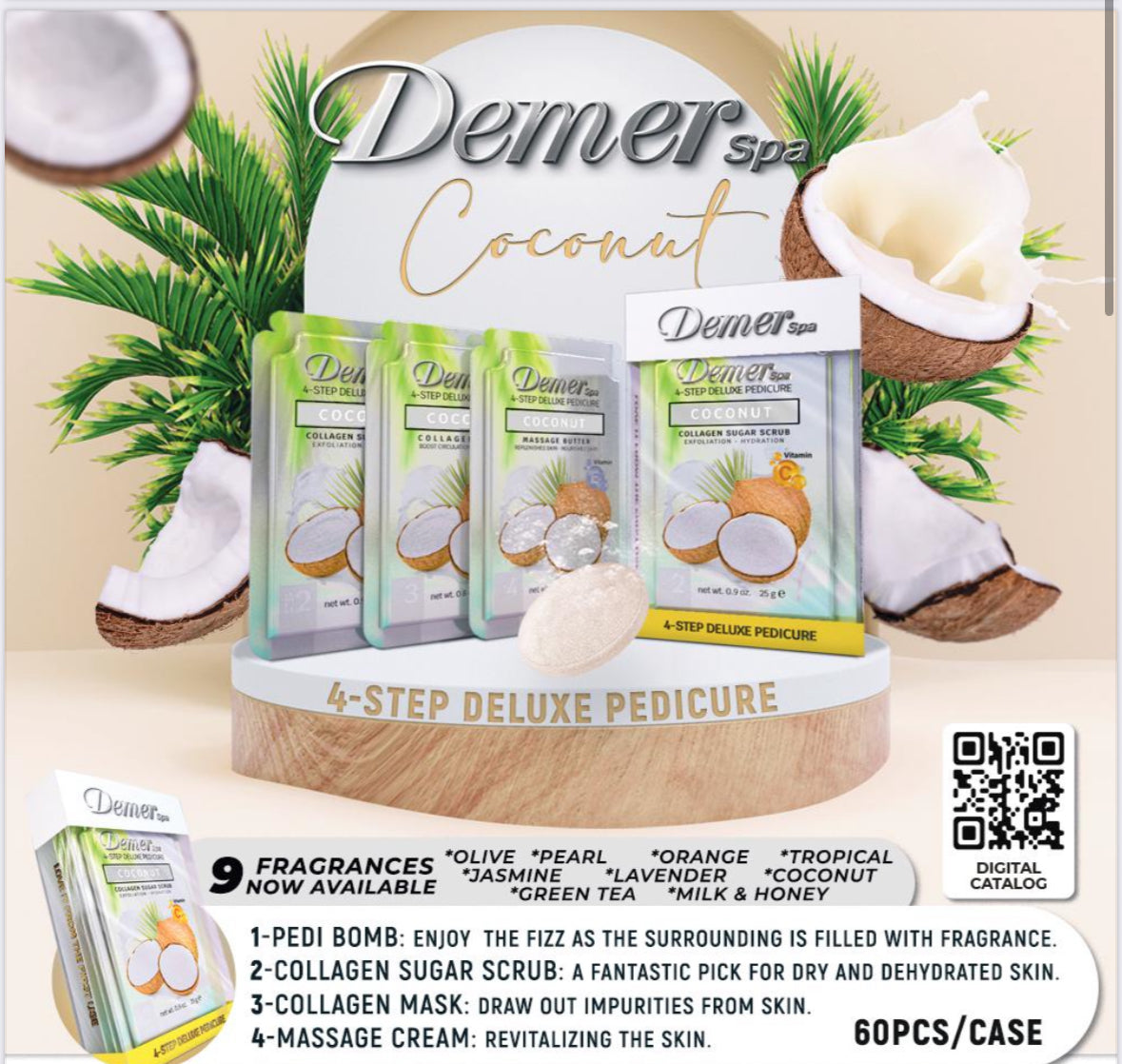 Demer Deluxe Pedicure 4in1-COCONUT
