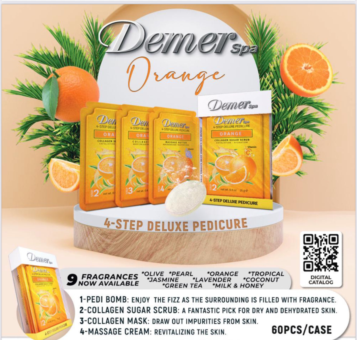 Demer Deluxe Pedicure 4in1-ORANGE
