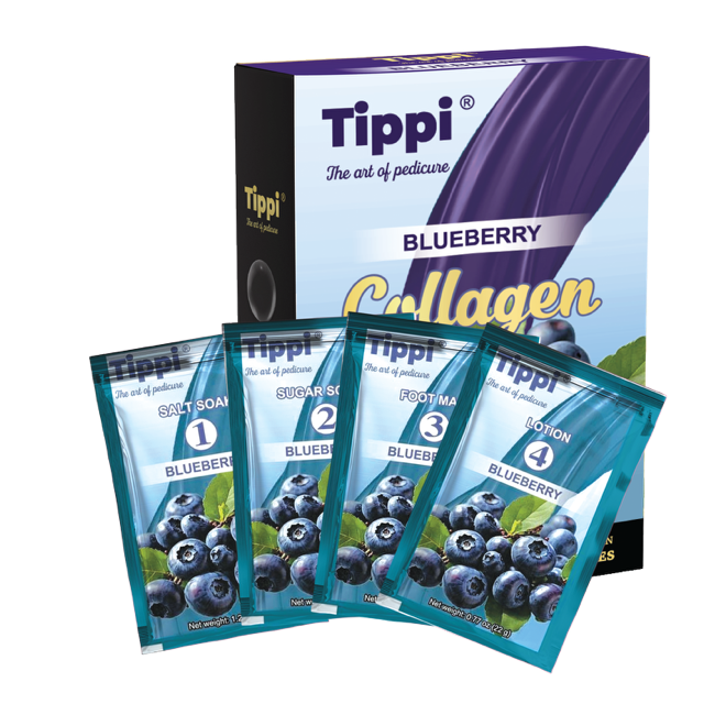 Tippi Pedi Kit 4 Steps- BLUEBERRY (50pcs/case)