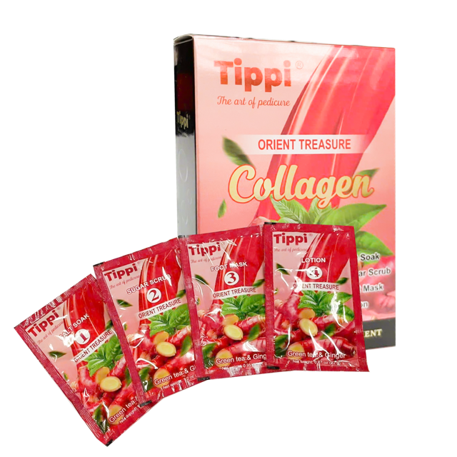 Tippi Pedi Kit 4 Steps- GREENTEA & GINGER (50pcs/case)