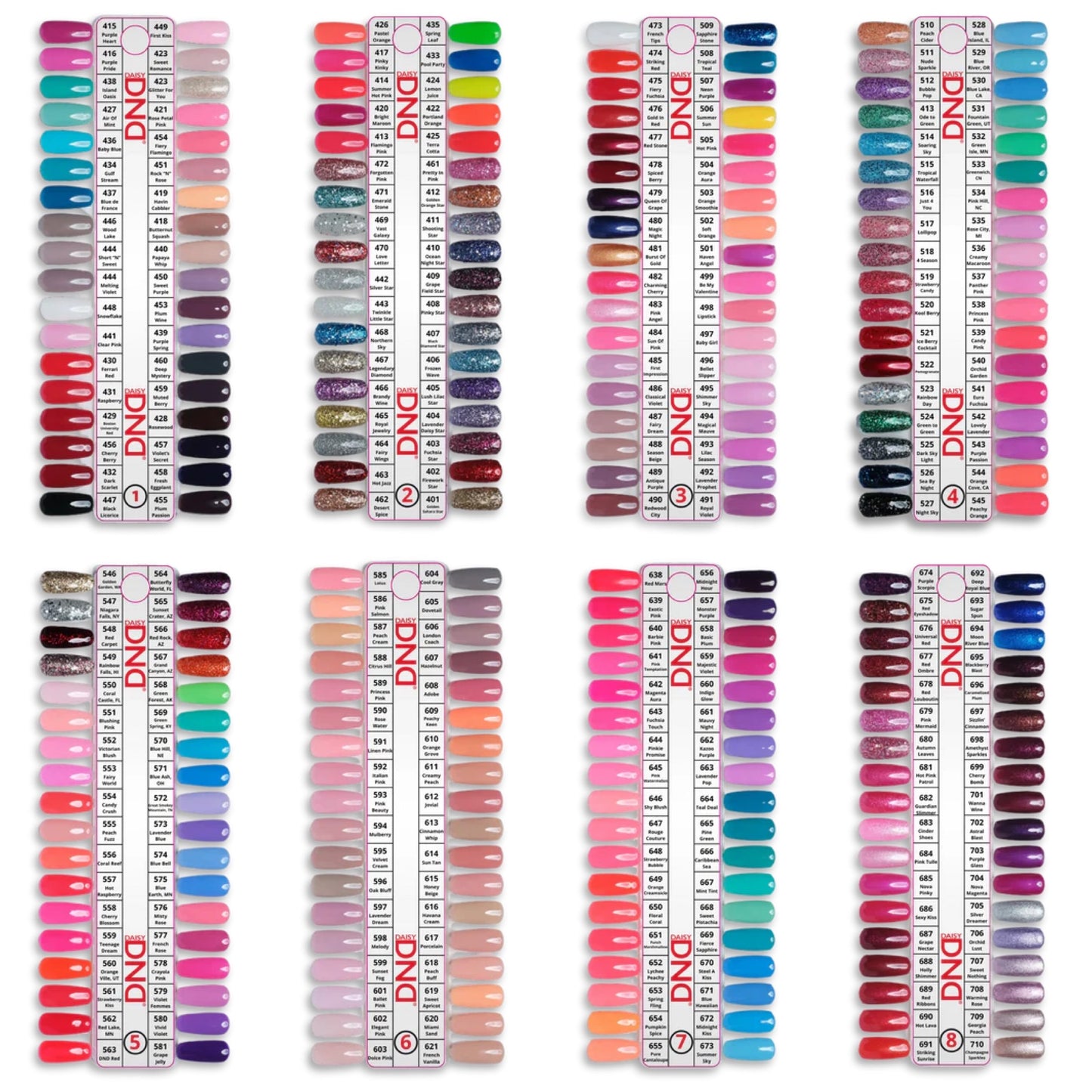 DND Gel Duo Fullset 595 Colors. Free 2 Sample