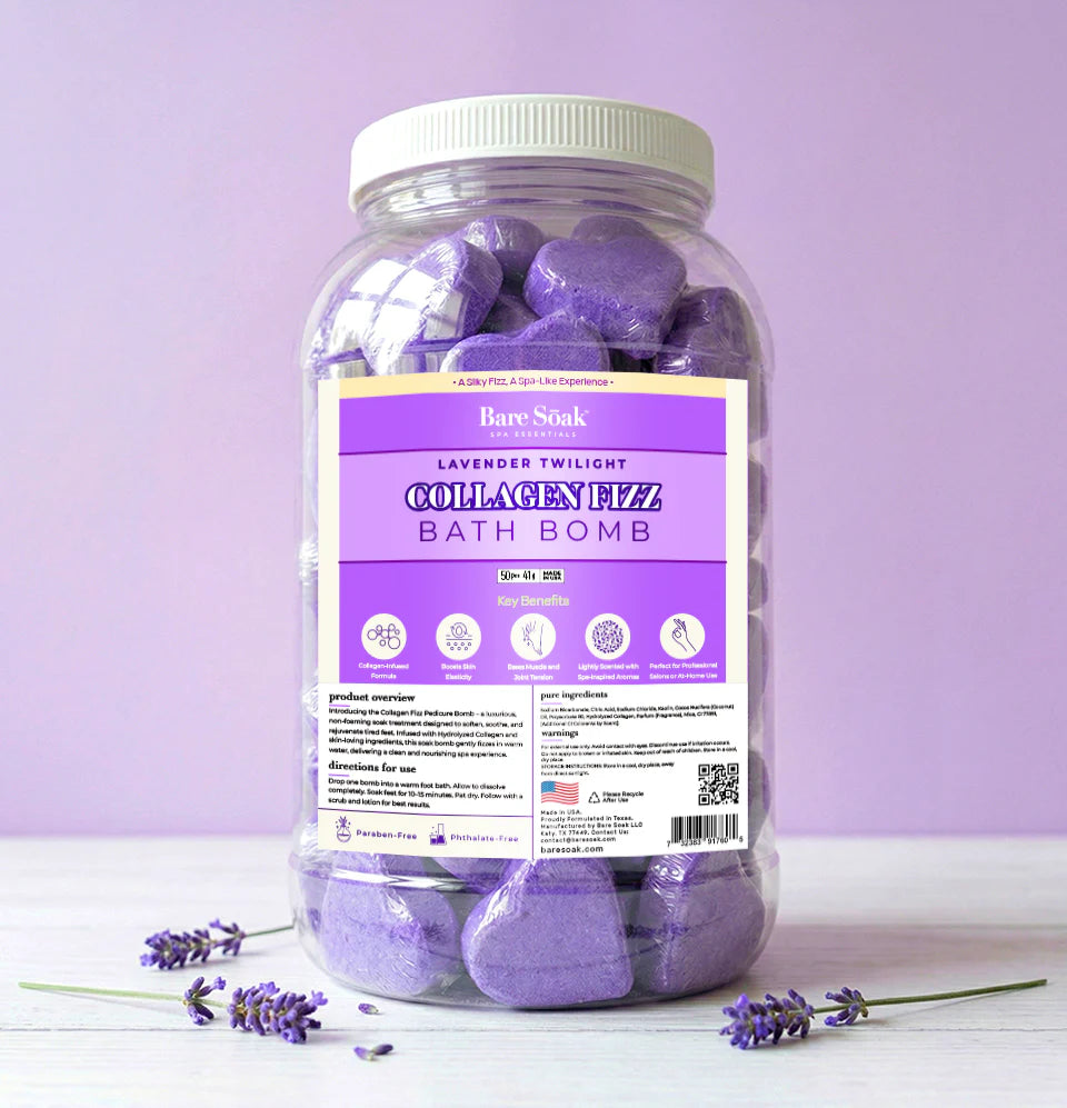 Pedi Bomb Collagen- Lavender (50pcs)