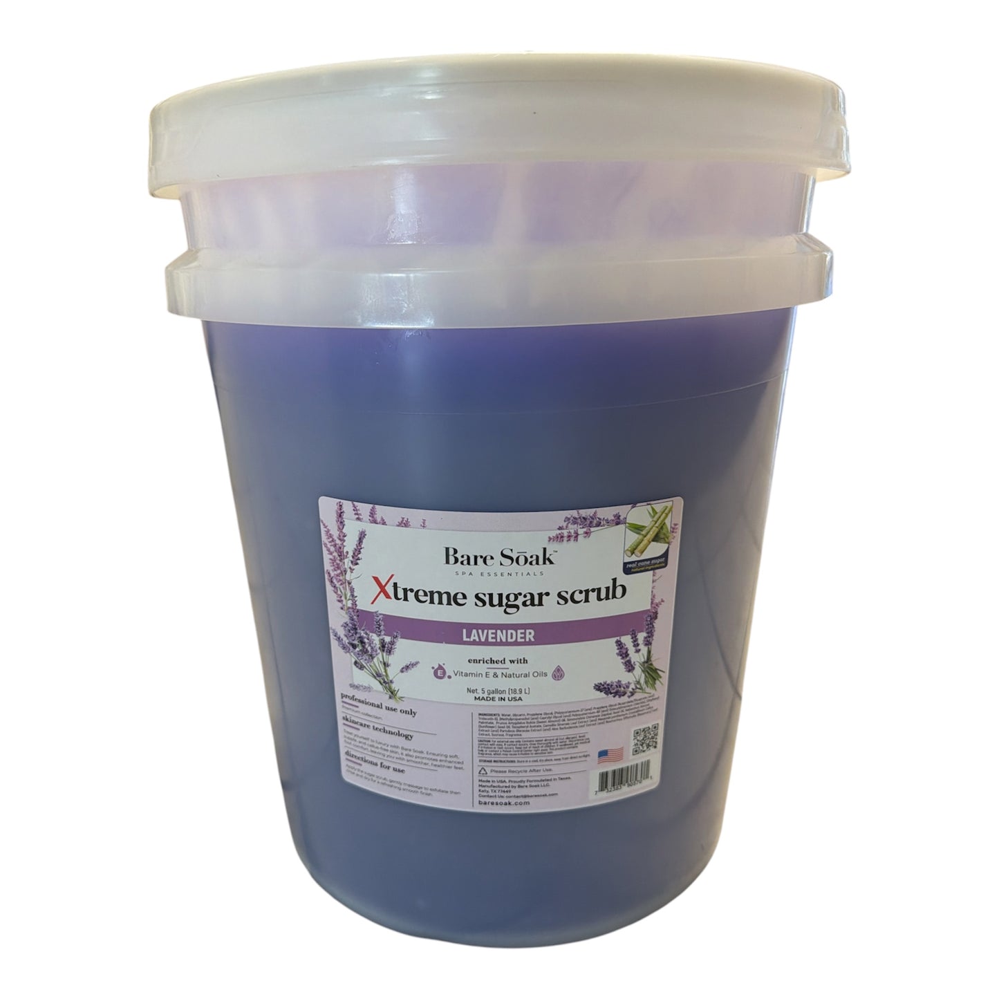 Xtreme Sugar Scrub- LAVENDER- 5 Gallon