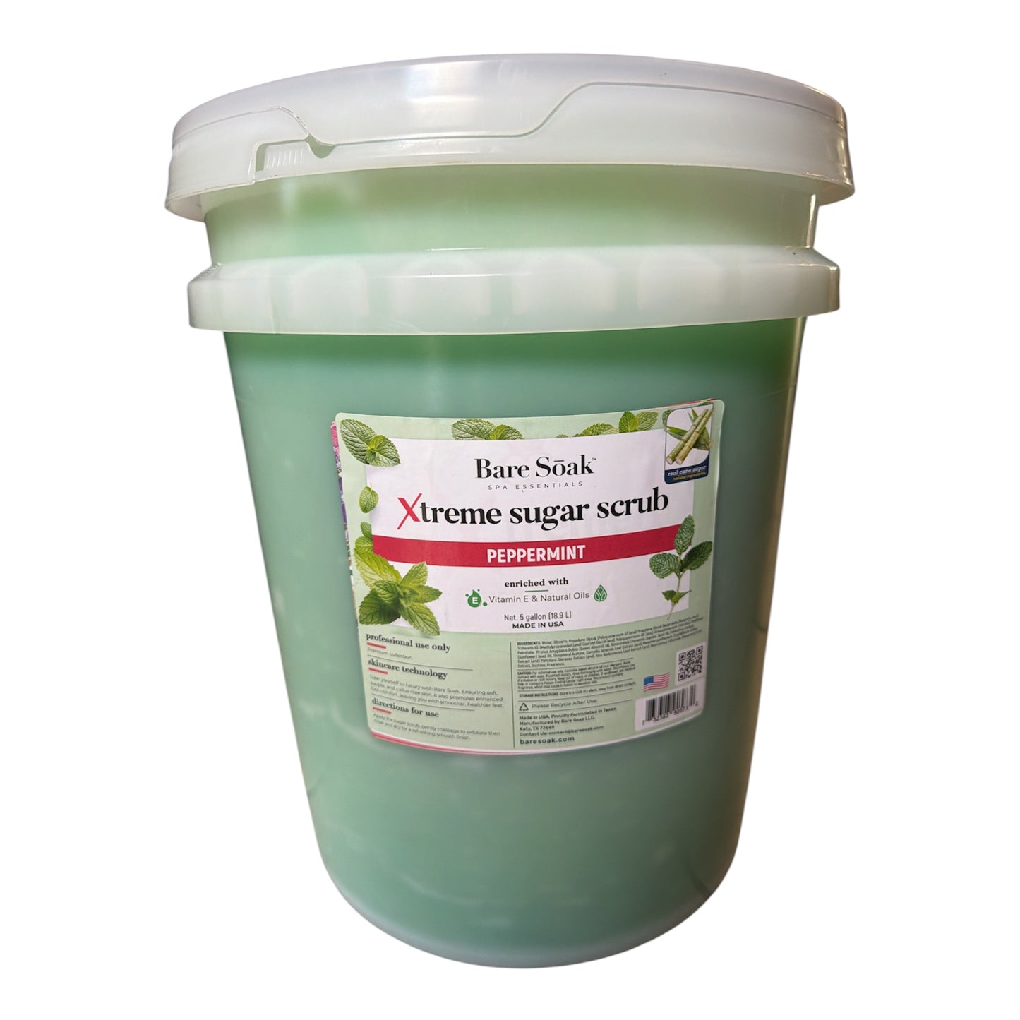 Xtreme Sugar Scrub- PEPPERMINT - 5 Gallon