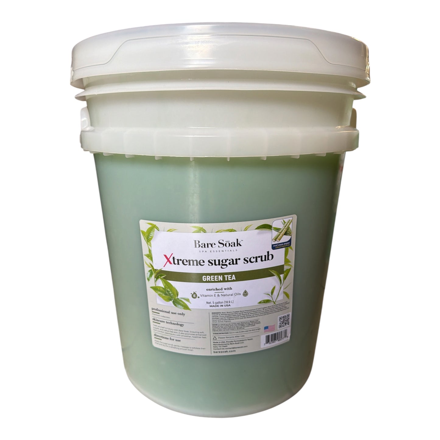 Xtreme Sugar Scrub- GREENTEA - 5 Gallon