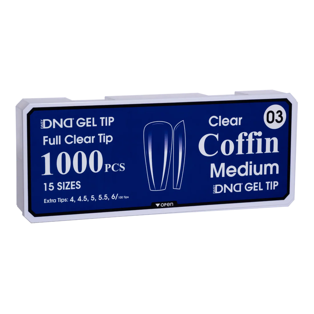 DND Soft Gel Tips- COFFIN