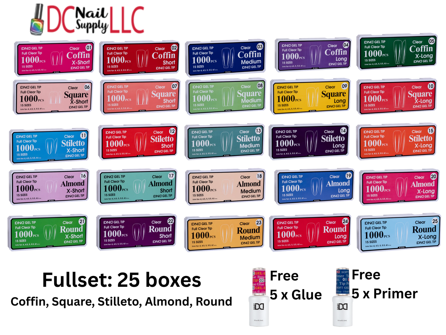 DND Fullset Gel Tip (25 boxes)