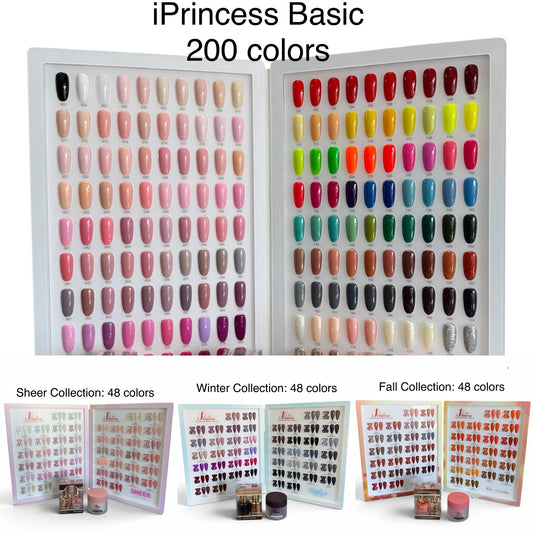 iPrincess Full Collection 344 Colors. Free 2 Sample. Free 1 topcoat 8oz+ 1 basecoat 8oz