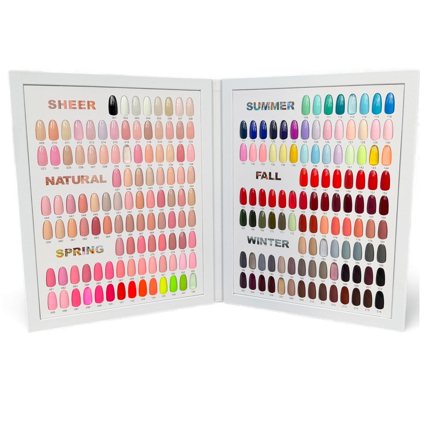 Allure Premium Gel Collection 216 Colors (Gel Only). Free 1 color book