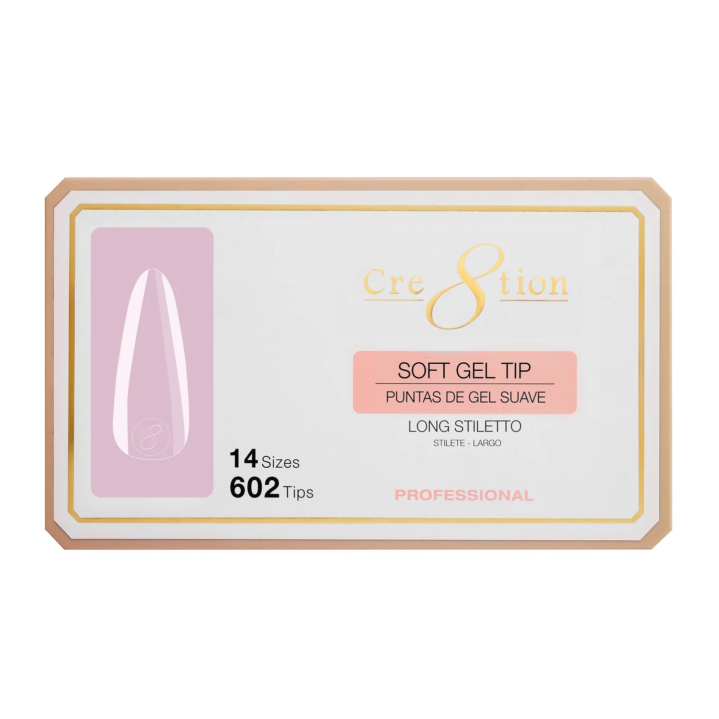 Cre8tion Soft Gel Tip-STILETTO