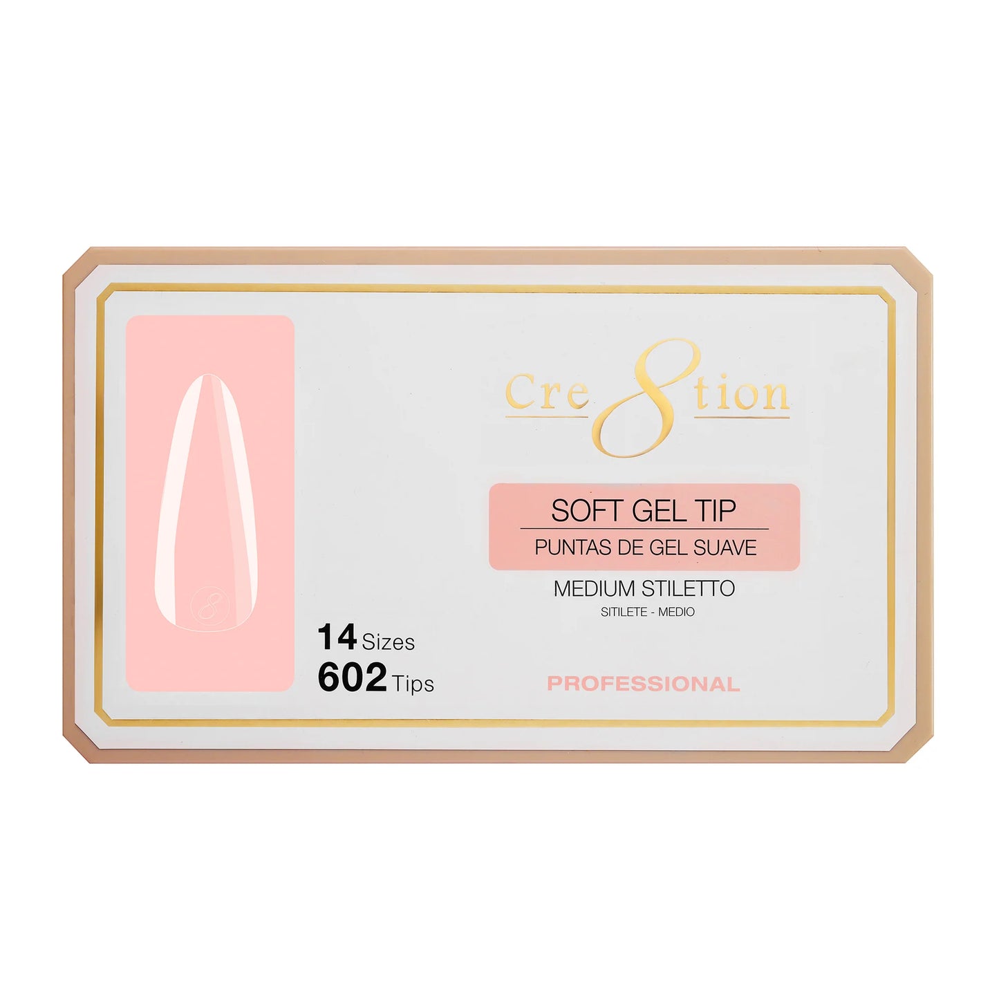 Cre8tion Soft Gel Tip-STILETTO