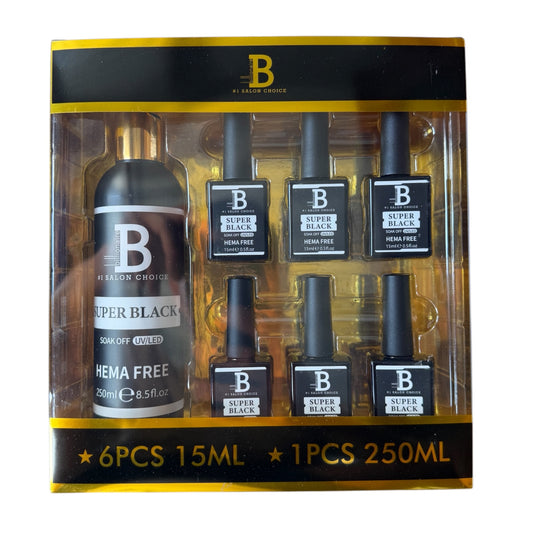 Super Black Gel Billionaire 8.5oz free 6 small 0.5oz