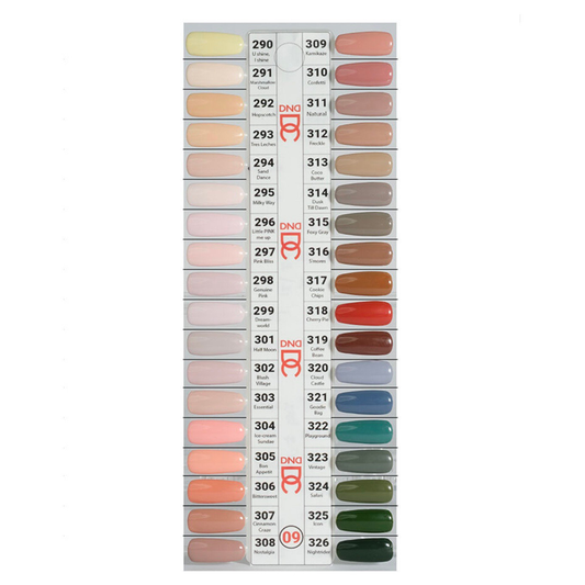 DC Collection 9 (Gel & Lacquer)- 36 Colors. Free 1 sample charts