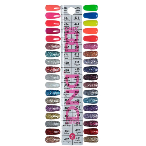 DND Collection 2 (Gel & Lacquer)- 36 Colors. Free 1 sample charts