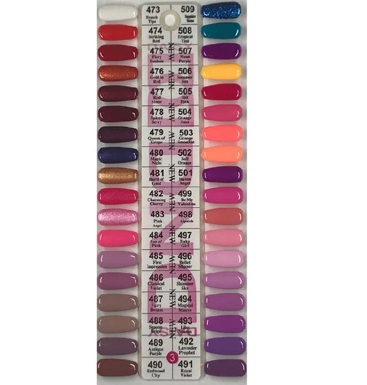 DND Collection 3 (Gel & Lacquer)- 36 Colors. Free 1 sample charts