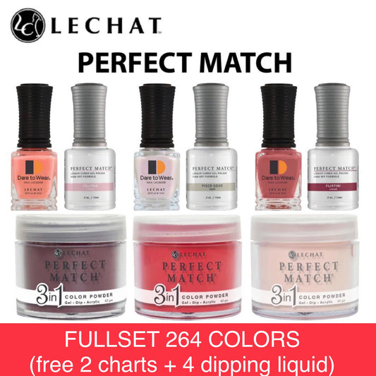 Perfect Match Lechat FULLSET 4in1 264 COLORS ($14.00 each). Free 2 sample