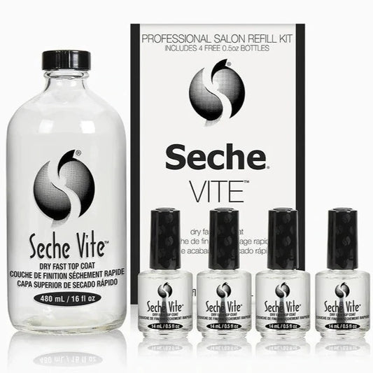 Seche Vite Top 16oz + 4 bottle 0.5oz