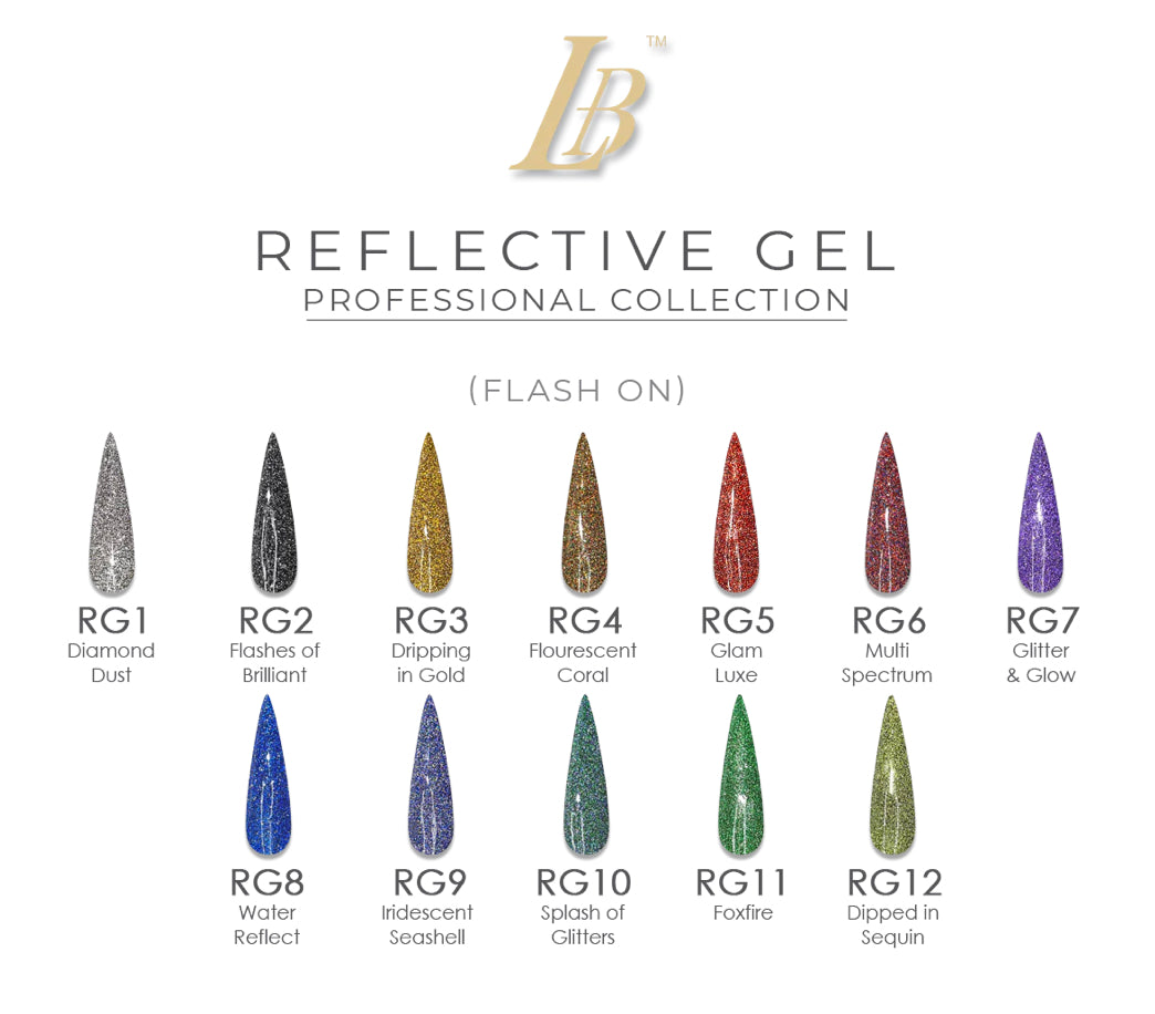 LB Reflective (Gel only)- 12 colors